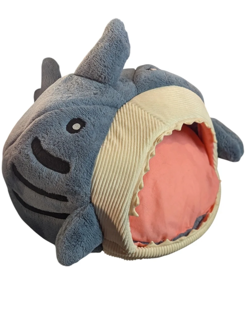 Plush Shark-Shaped Dog/Pet Bed